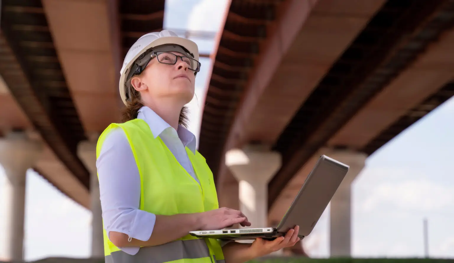 Female,Foreman,Inspects,Object,At,Building,Site.,Construction,Of,Central
